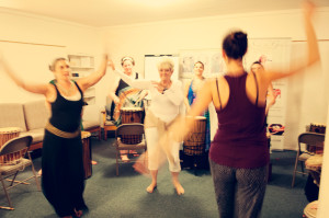 Dancing and drumming evening with Lisa Beck. Photo by Anna D'Geami-The Face of a Modern Goddess